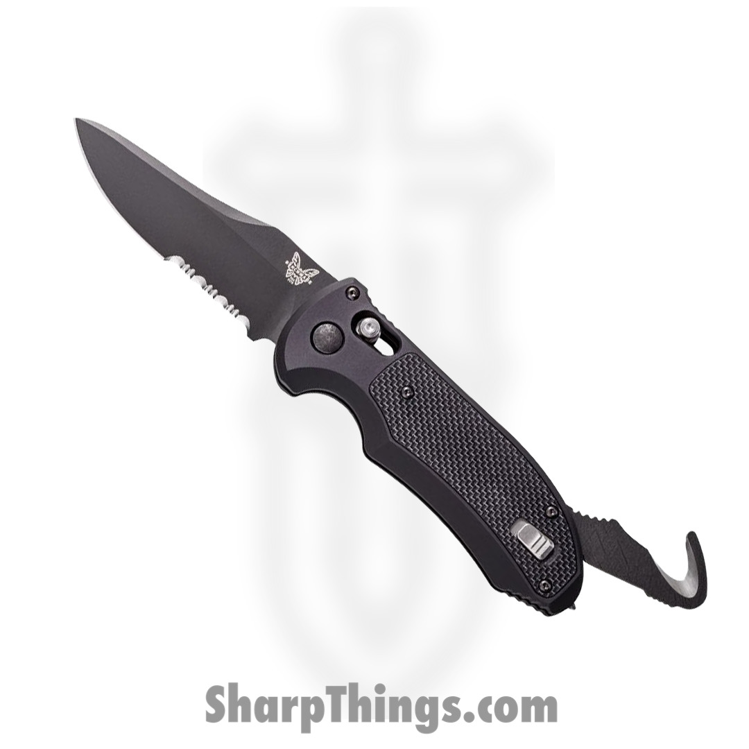 Benchmade - 9170sbk - Auto Triage First Responder Knife - Automatic Knife - N680 Coated P/S Drop Point - G10 - Black