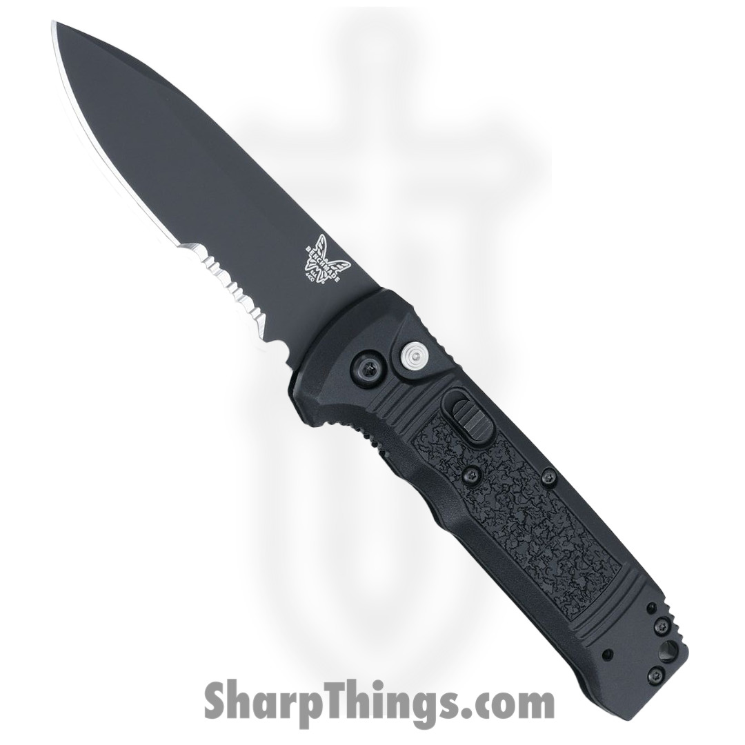 Benchmade - 4400SBK - Casbah - Automatic Knife - S30V Coated Drop Point P/S - Grivory - Black