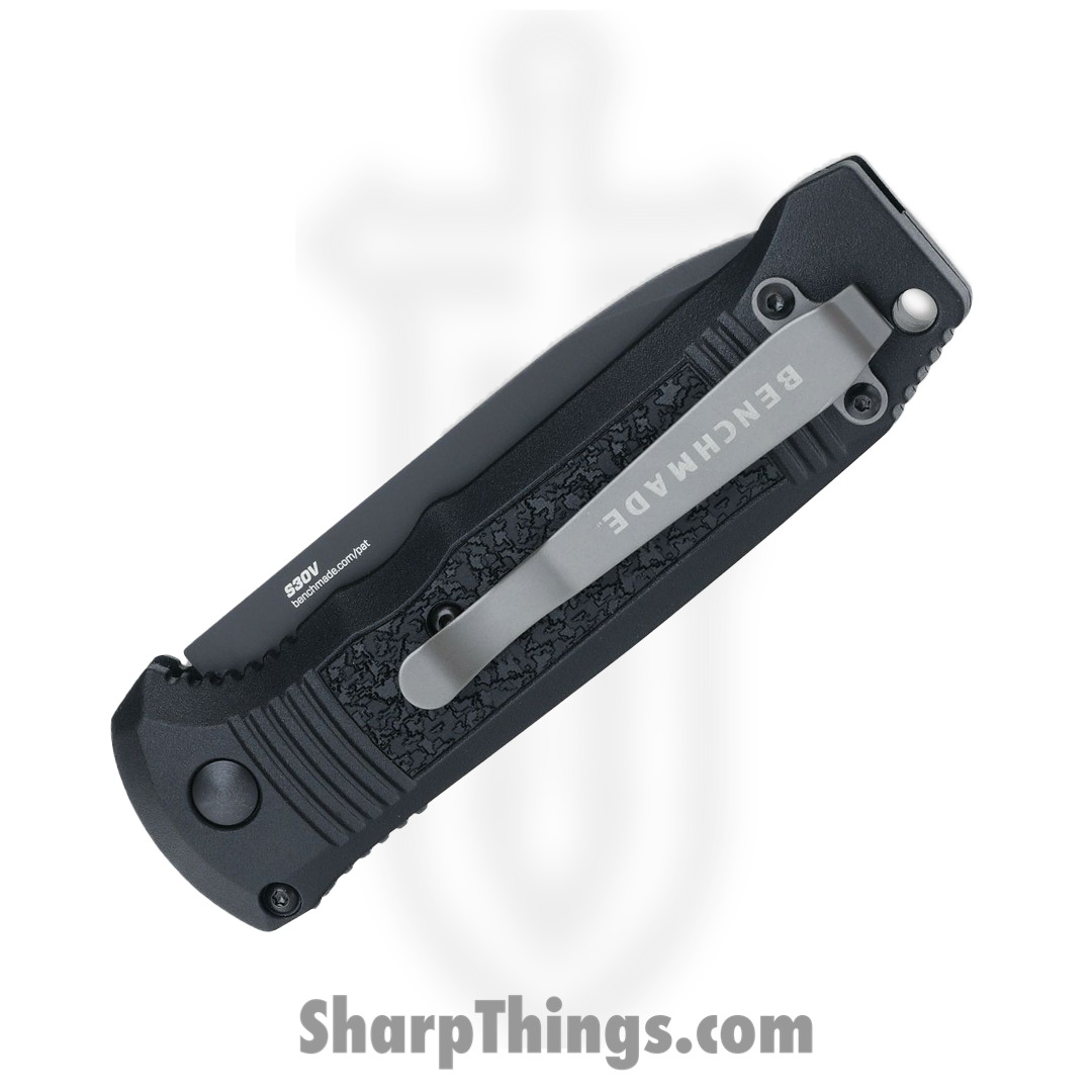 Benchmade - 4400SBK - Casbah - Automatic Knife - S30V Coated Drop Point P/S - Grivory - Black - Image 2