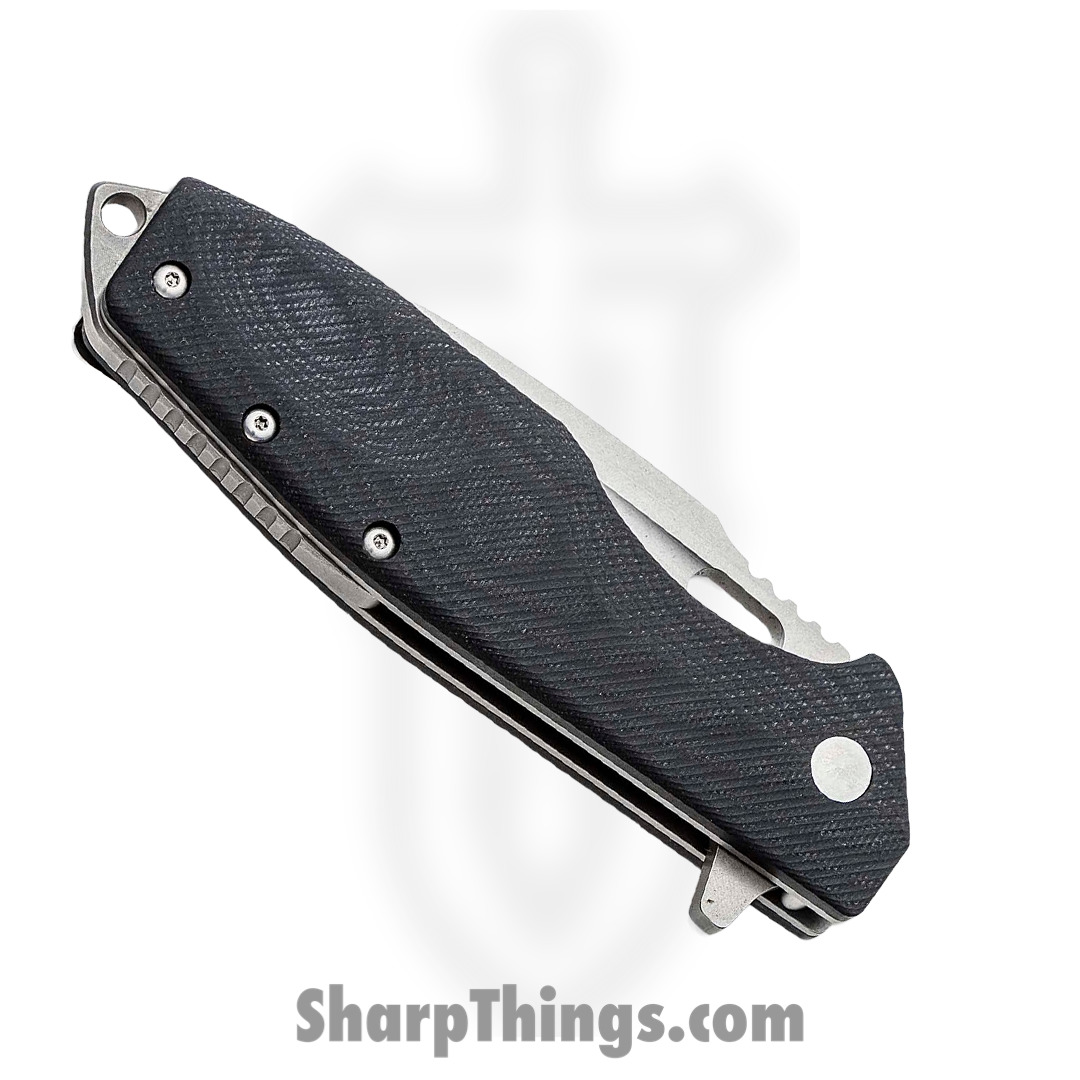 Boker - BOP01BO771 - Caracal Linerlock - Folding Knife - D2 Stonewash Drop Point - G10 - Black - Image 2