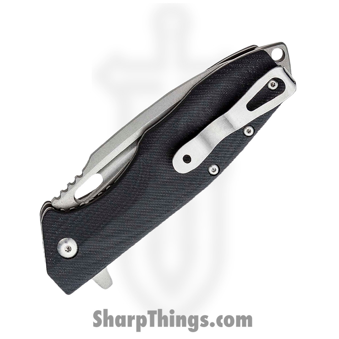 Boker - BOP01BO771 - Caracal Linerlock - Folding Knife - D2 Stonewash Drop Point - G10 - Black - Image 3
