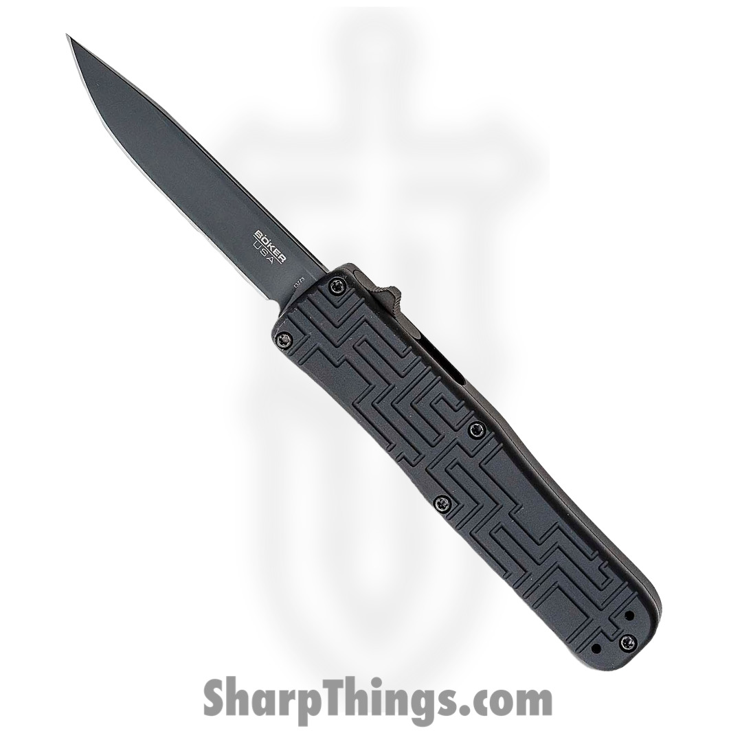 Boker Plus - BOP06EX263 - Blackout - OTF Auto - 154CM Coated Clip Point - 6061-T6 Aluminum - Black