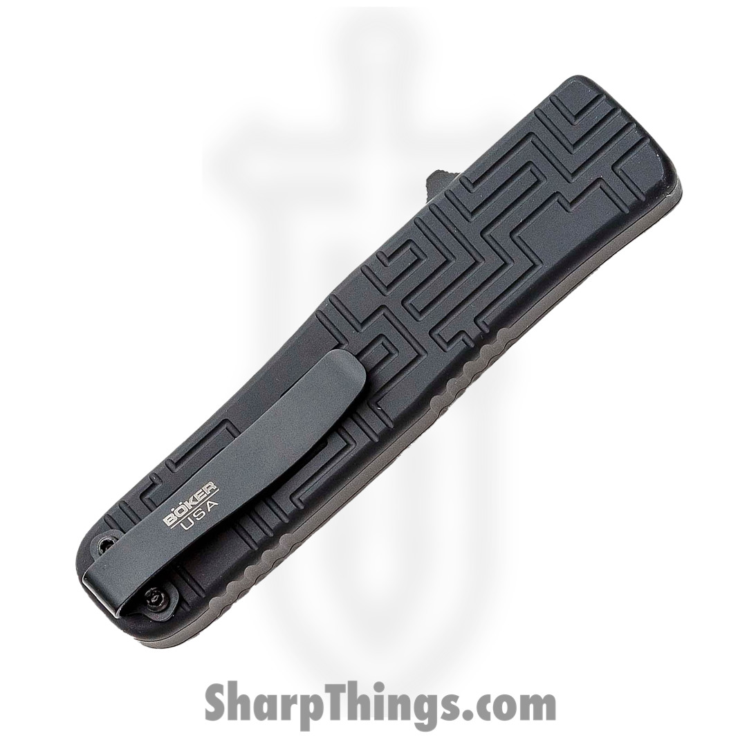 Boker Plus - BOP06EX263 - Blackout - OTF Auto - 154CM Coated Clip Point - 6061-T6 Aluminum - Black - Image 3