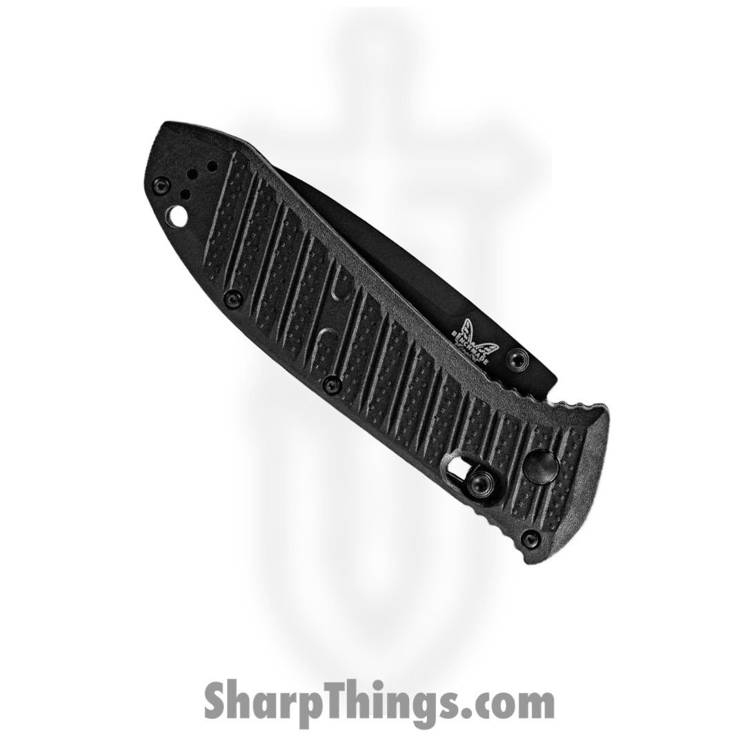 Benchmade - 570SBK-1 - Presidio II - Folding Knife - CPM-S30V Partial Serrated Coated Drop Point - CF Elite - Black - Image 3