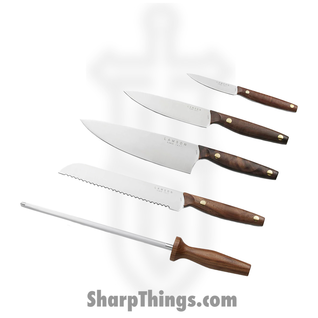 Lamson - 56548 - Lamson Vintage Knife 6-Piece IN-DRAWER Knife Block Set - Walnut - Image 2