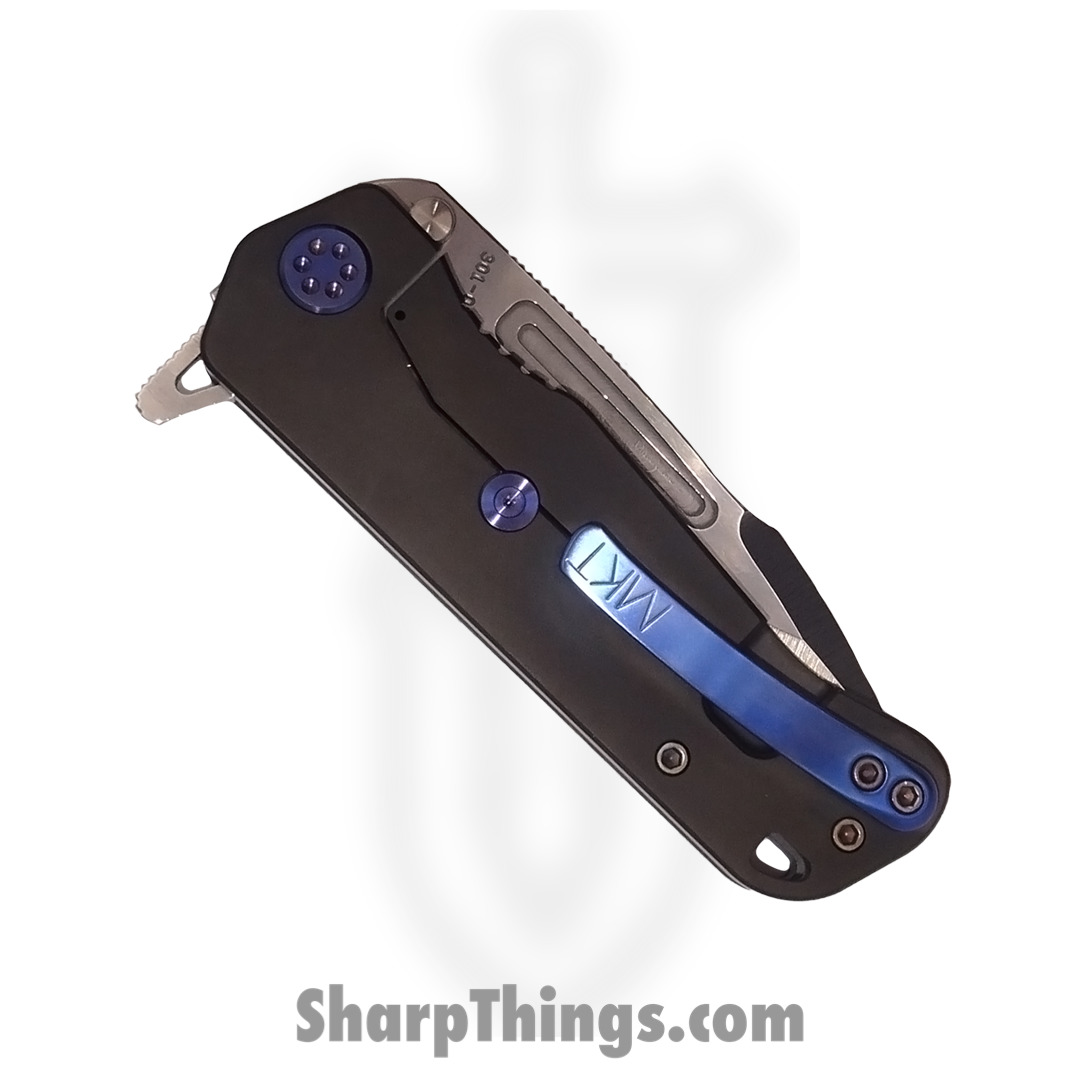 Medford Knife - MK2004TQ-30PV-T2C2-Q4 - Proxima Frame Lock Drop Point Flipper - Tumbled S45VN - Titanium - PVD Handles - Image 2
