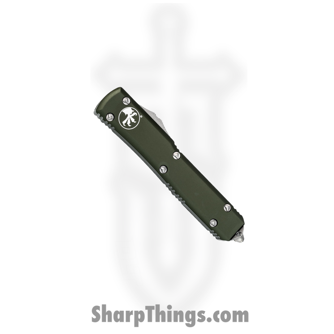 Microtech - 122-10APOD - Ultratech - OTF Auto - Elmax, M390, 204P Apocalyptic Dagger - 6061-T6 Aluminum - OD Green - Image 3