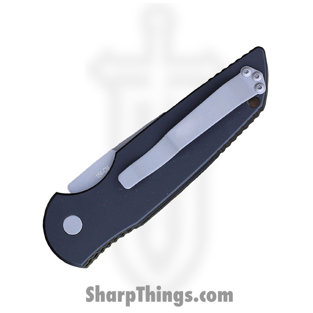 ProTech - TR-3 - TR-3 - Automatic Knife - 154CM Blasted Drop Point - Aluminum - Black - Image 4