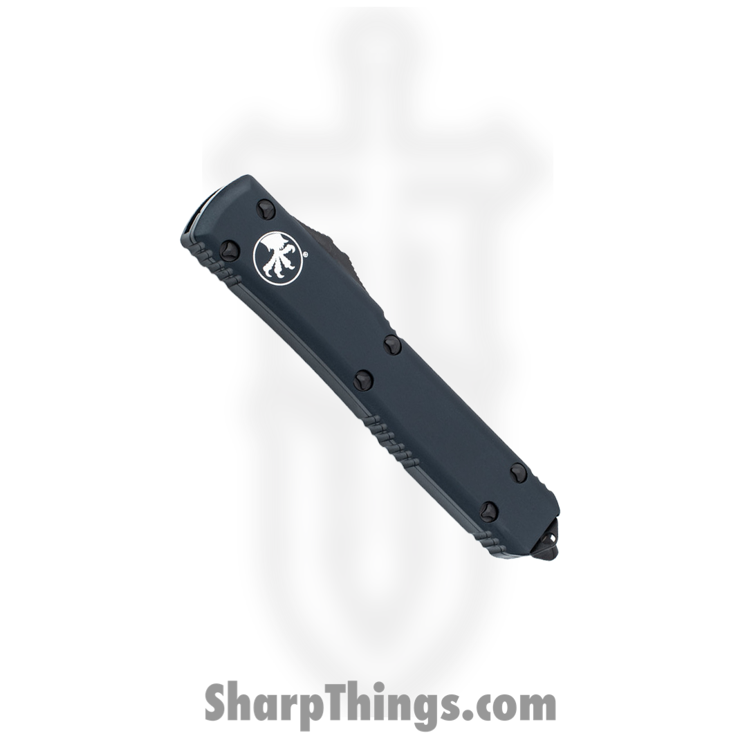 Microtech - 123-1T - Ultratech Tactical - OTF Auto - Elmax, M390, 204P Coated Tanto - 6061-T6 Aluminum - Black - Image 3