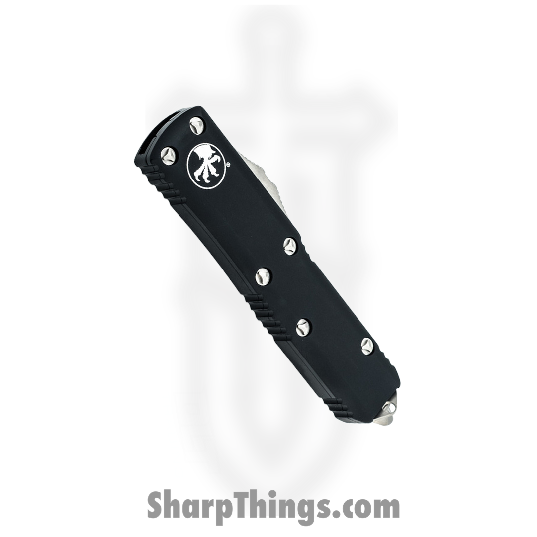 Microtech - 231-5 - UTX-85 - OTF Auto - Elmax, M390, 204P Satin Drop Point - 6061-T6 Aluminum - Black - Image 3