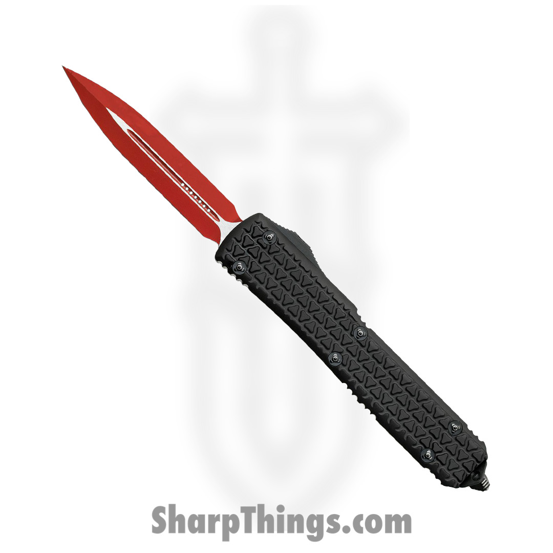 Microtech - 122-1SL - Ultratech Sith Lord - OTF Auto - Elmax, M390, 204P Coated Dagger - 6061-T6 Aluminum - Black