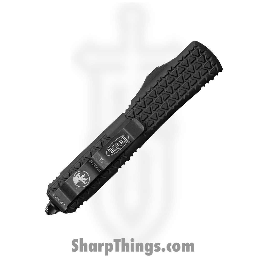Microtech - 122-1SL - Ultratech Sith Lord - OTF Auto - Elmax, M390, 204P Coated Dagger - 6061-T6 Aluminum - Black - Image 4