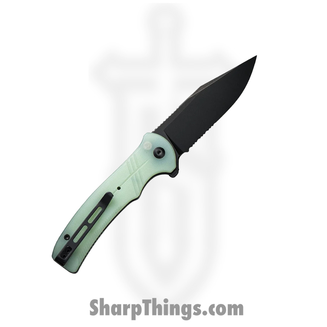 Civivi - CIVC20038E3 - Cogent Combo Blade Flipper Knife - 14C28N G10 - Jade - Image 2