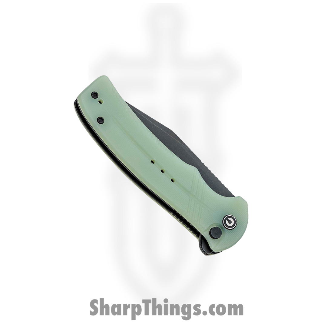 Civivi - CIVC20038E3 - Cogent Combo Blade Flipper Knife - 14C28N G10 - Jade - Image 3