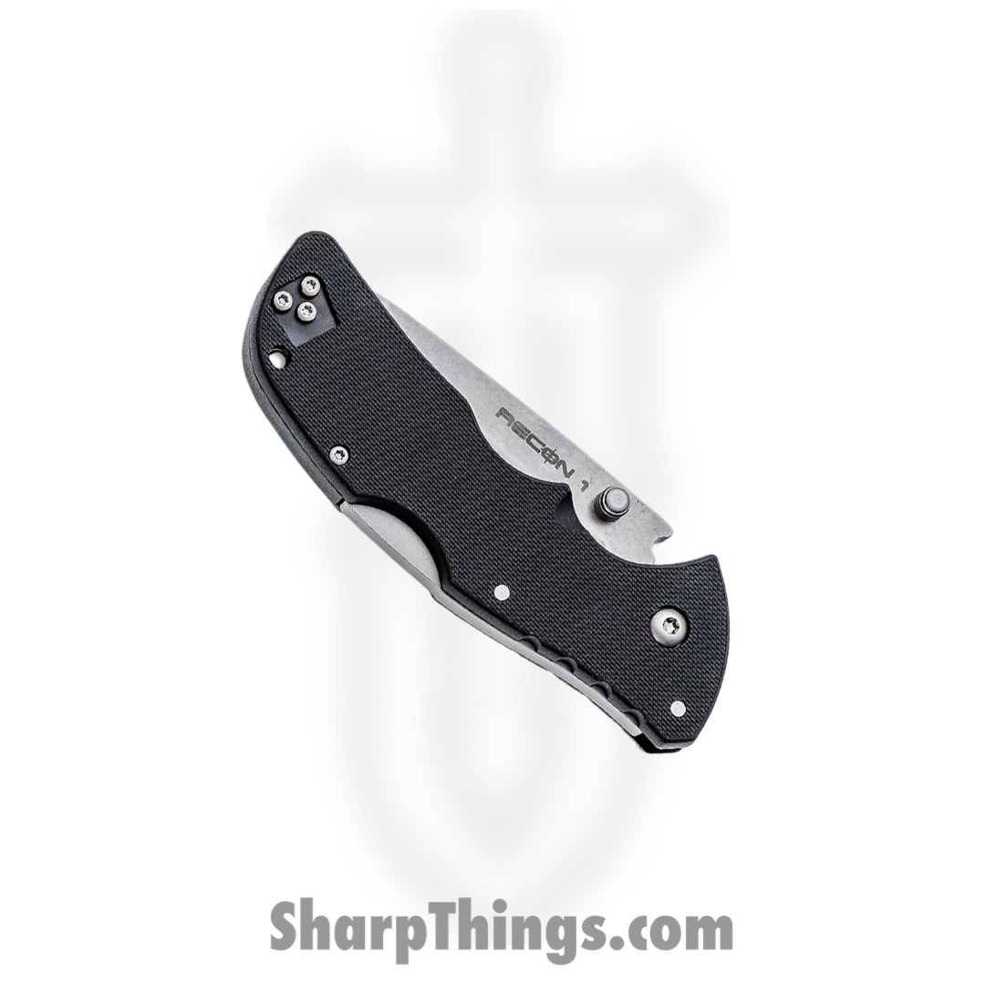 Cold Steel - CS27BAT - Mini Recon 1 - Folding Knife - AUS-10A Stonewash Tanto - GRN - Black - Image 2