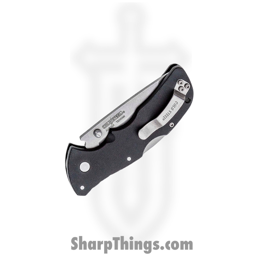 Cold Steel - CS27BAT - Mini Recon 1 - Folding Knife - AUS-10A Stonewash Tanto - GRN - Black - Image 3