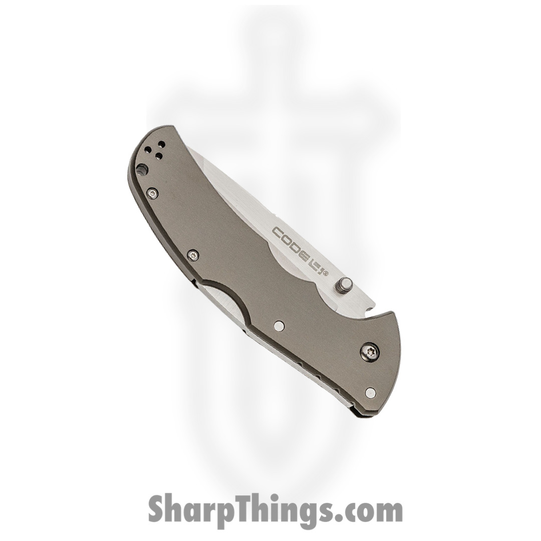 Cold Steel - CS58PT - Code 4 - Folding Knife - S35VN Satin Tanto - 6061-T6 Aluminum - Natural - Image 3