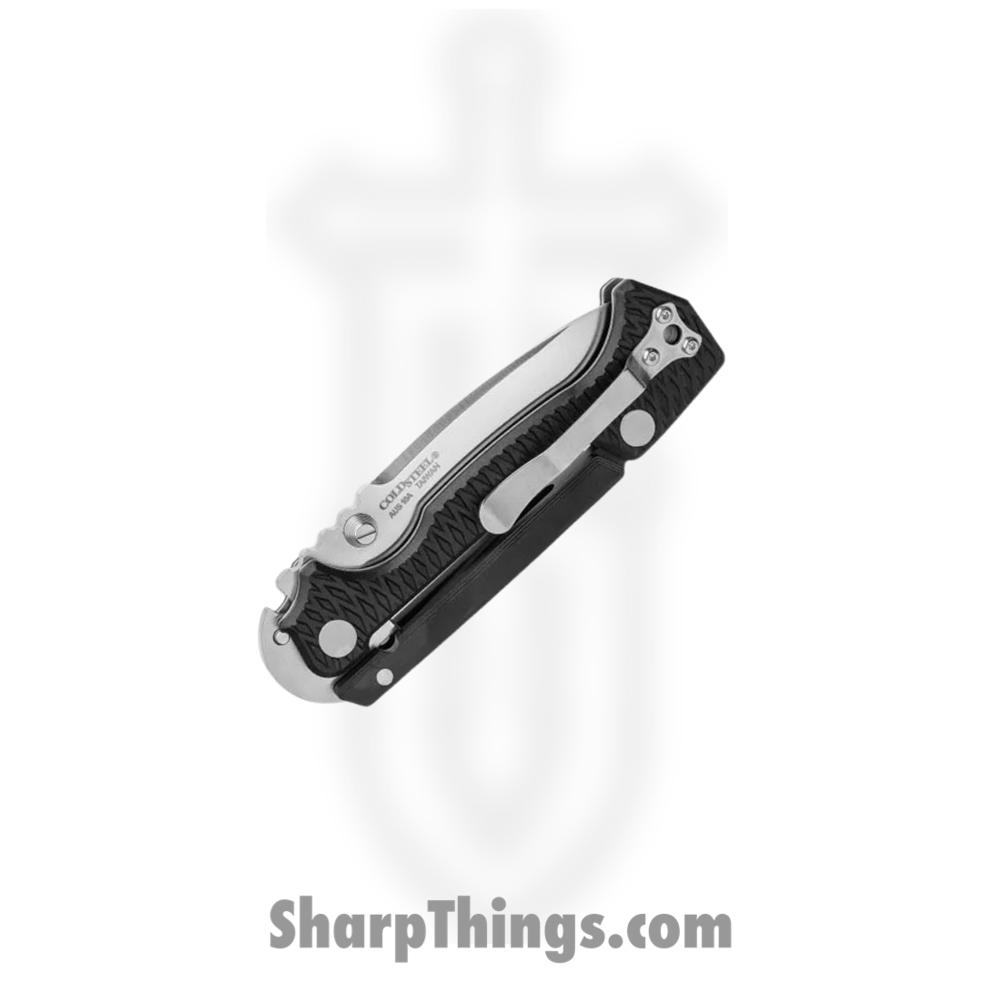 Cold Steel - CS58SQL - AD-15 Lite - Folding Knife - AUS-10A Satin Drop Point - Griv-Ex - Black - Image 4