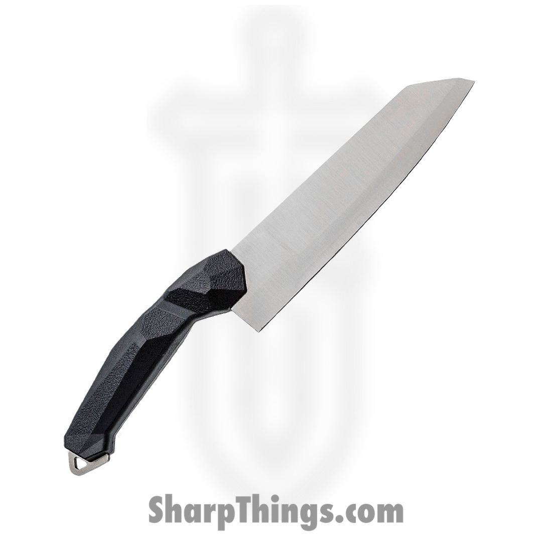 Diafire - DF1930 - Black Diamond Cleaver Style Chef's Knife - Fixed Blade Knife - AUS-8 Satin Cleaver - Nylon/Fiberglass - Black - Image 2