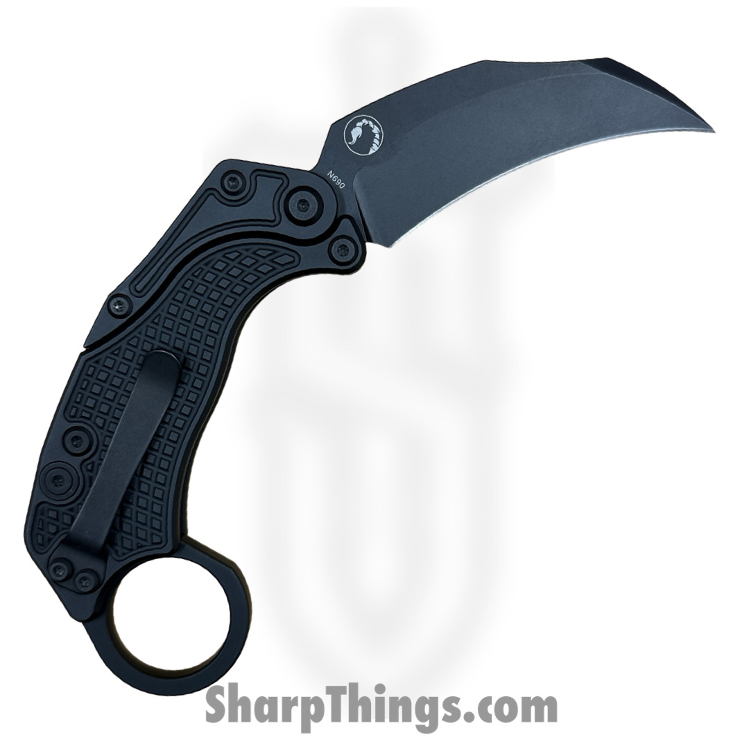 Reate Knives - EXOKPVBK - EXO-K - Gravity Karambit 2pc Set - Folding Knife - PVD N690 - Black - Image 3
