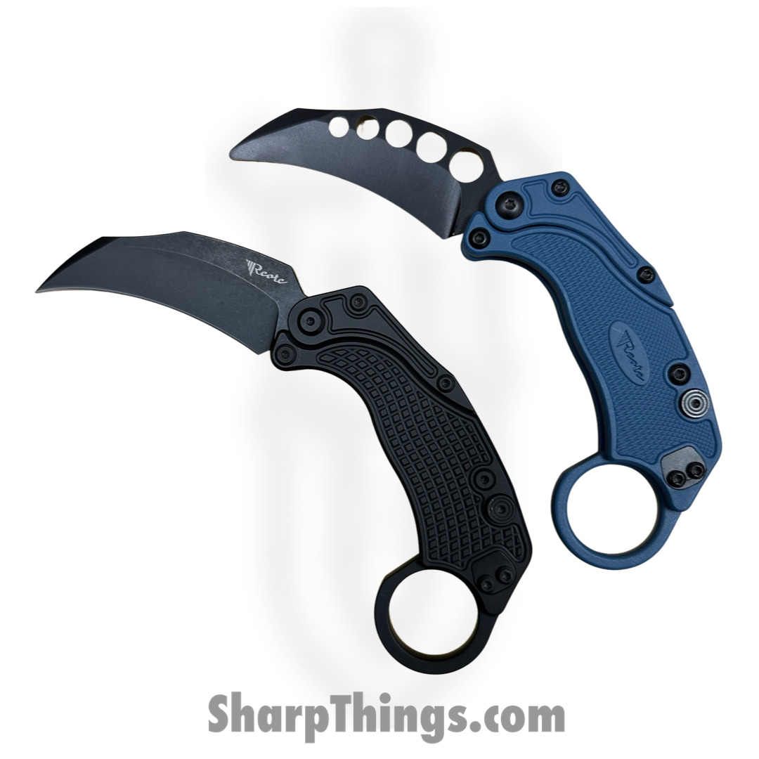 Reate Knives - EXOKPVBK - EXO-K - Gravity Karambit 2pc Set - Folding Knife - PVD N690 - Black - Image 2