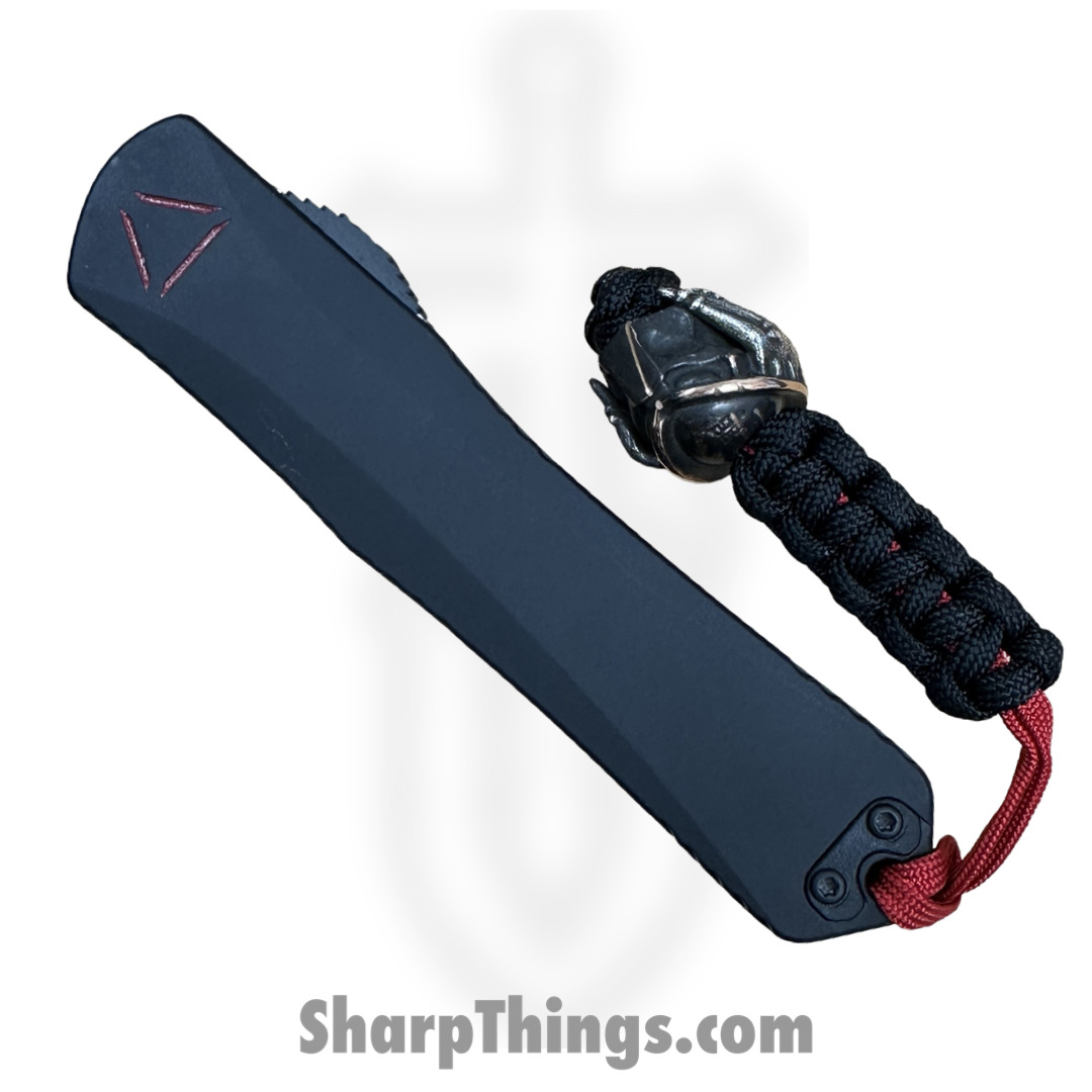 Heretic Knives - H031-6A-PRED - Manticore X Predator - OTF Auto - Magnacut Coated Tanto - 6061-T6 Aluminum/Engraved Logo - Black/Red - Image 3