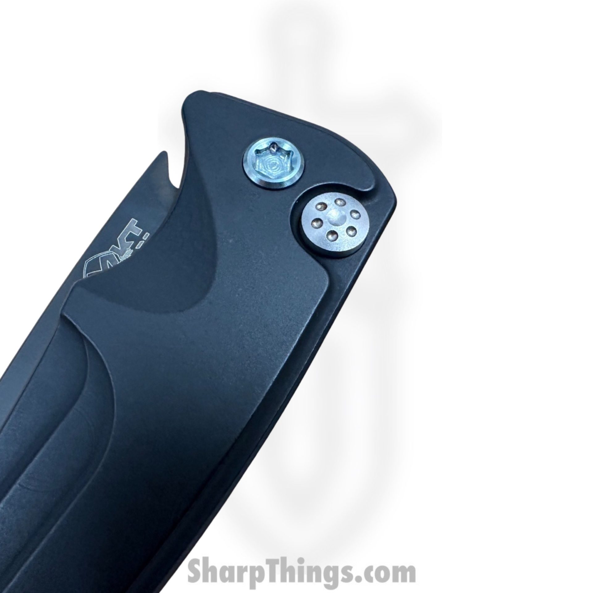 Medford Knife - MKA394PQ-42AB-T2C2-Q4 - Smooth Criminal Auto Folder - PVD S45VN – Black - Teal - Image 6