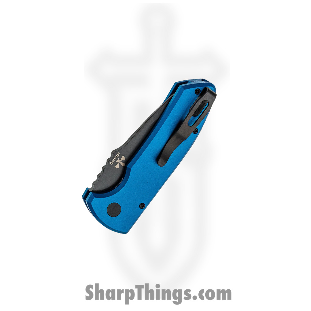 ProTech - LG403-BLUE - Les George SBR - Automatic Knife - S35VN Coated Drop Point - Aluminum - Blue - Image 3