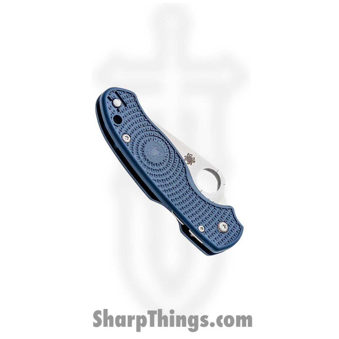 Spyderco - SC223PCBL - Para 3 Compression Lock - Folding Knife - CPM-SPY27 Satin Clip Point - FRN - Cobalt Blue - Image 2