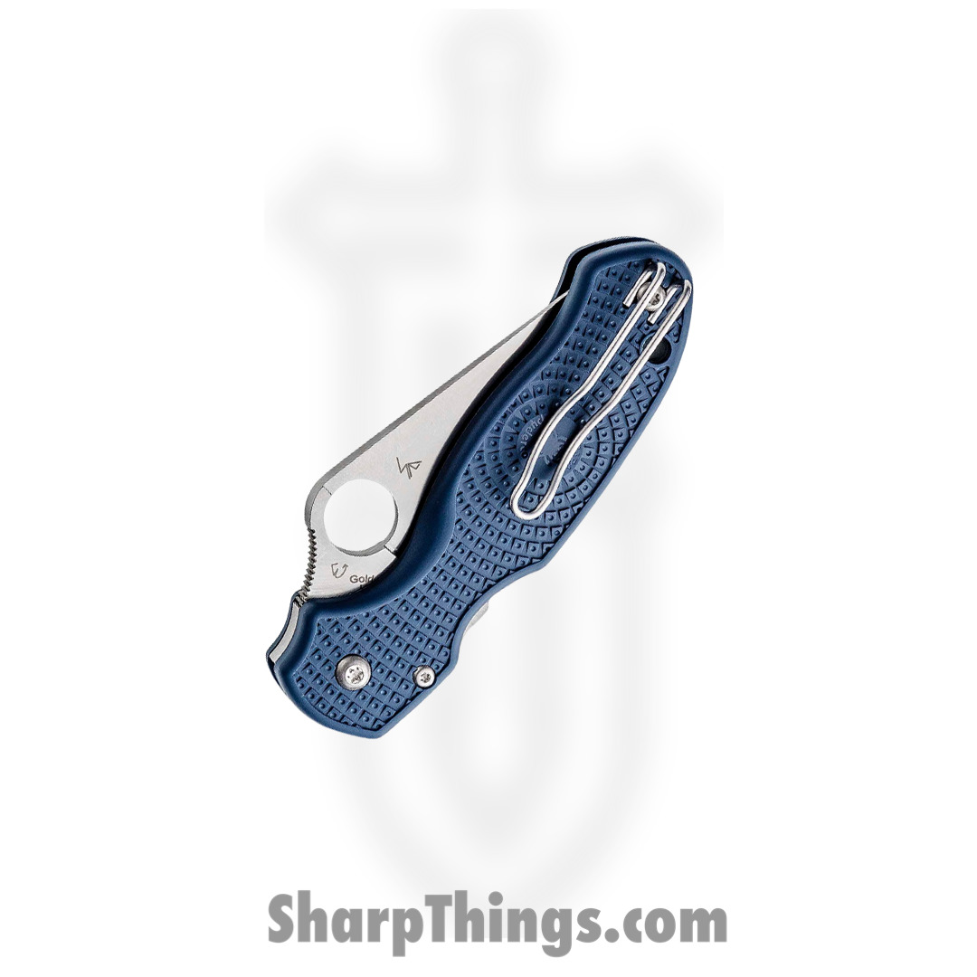 Spyderco - SC223PCBL - Para 3 Compression Lock - Folding Knife - CPM-SPY27 Satin Clip Point - FRN - Cobalt Blue - Image 3
