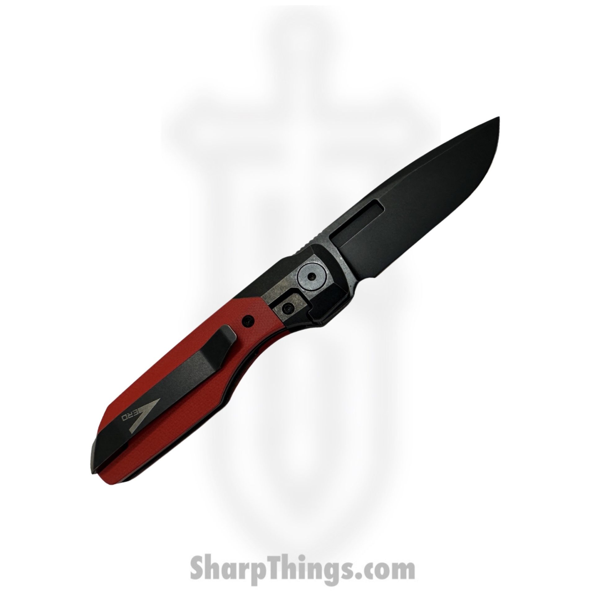 Vero Engineering - V-VS-BRG$-FK-0291-S - Synapse - Folding Knife - Blackwash M390 Drop Point - G10 - Red - Image 4