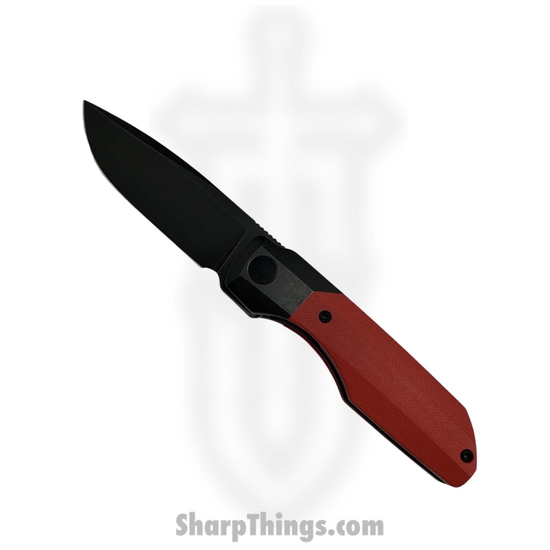 Vero Engineering - V-VS-BRG$-FK-0291-S - Synapse - Folding Knife - Blackwash M390 Drop Point - G10 - Red