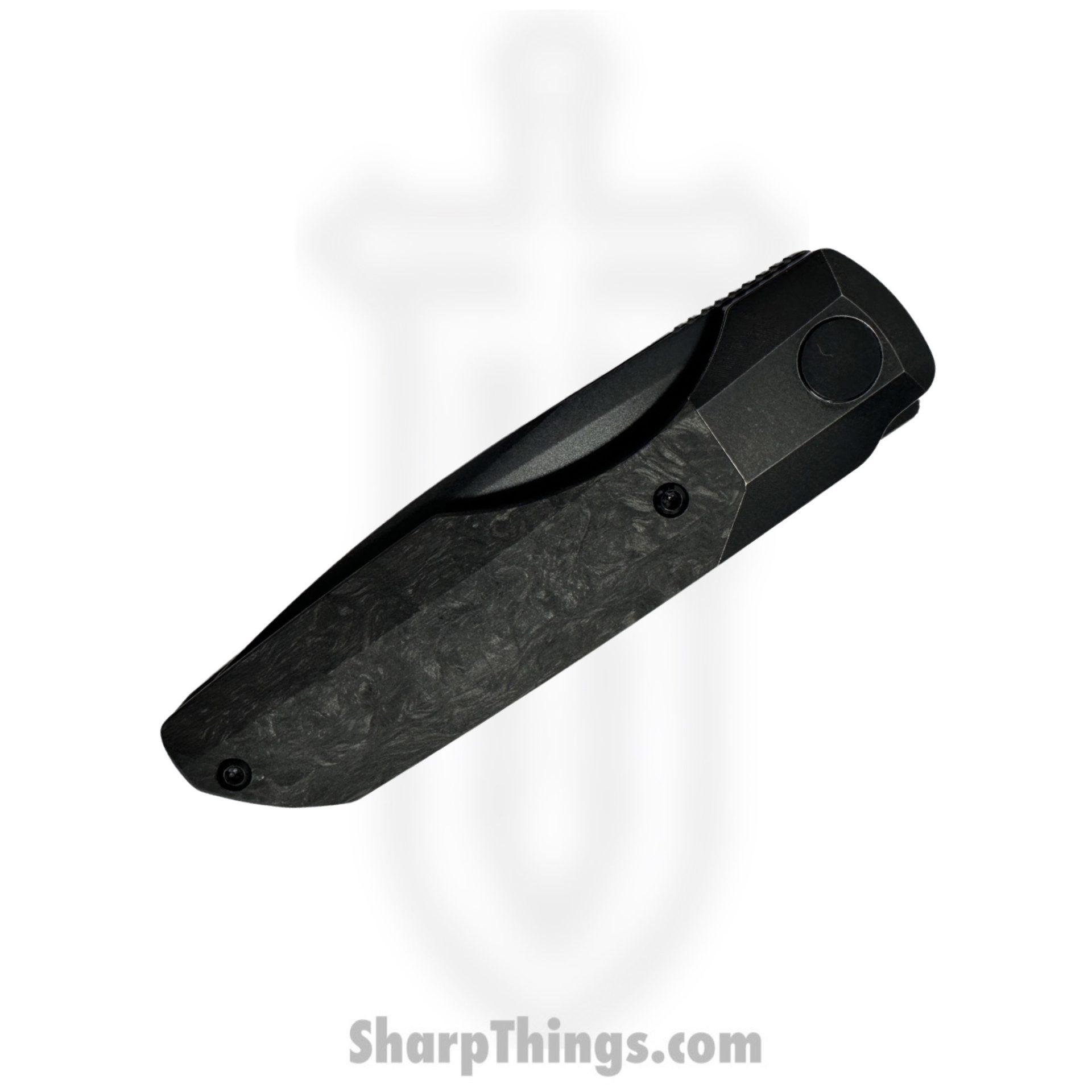 Vero Engineering - V-VS-BMCF$-FK-0292-S - Synapse - Folding Knife - Blackwash M390 Drop Point - Carbon Fiber - Marbled - Image 4
