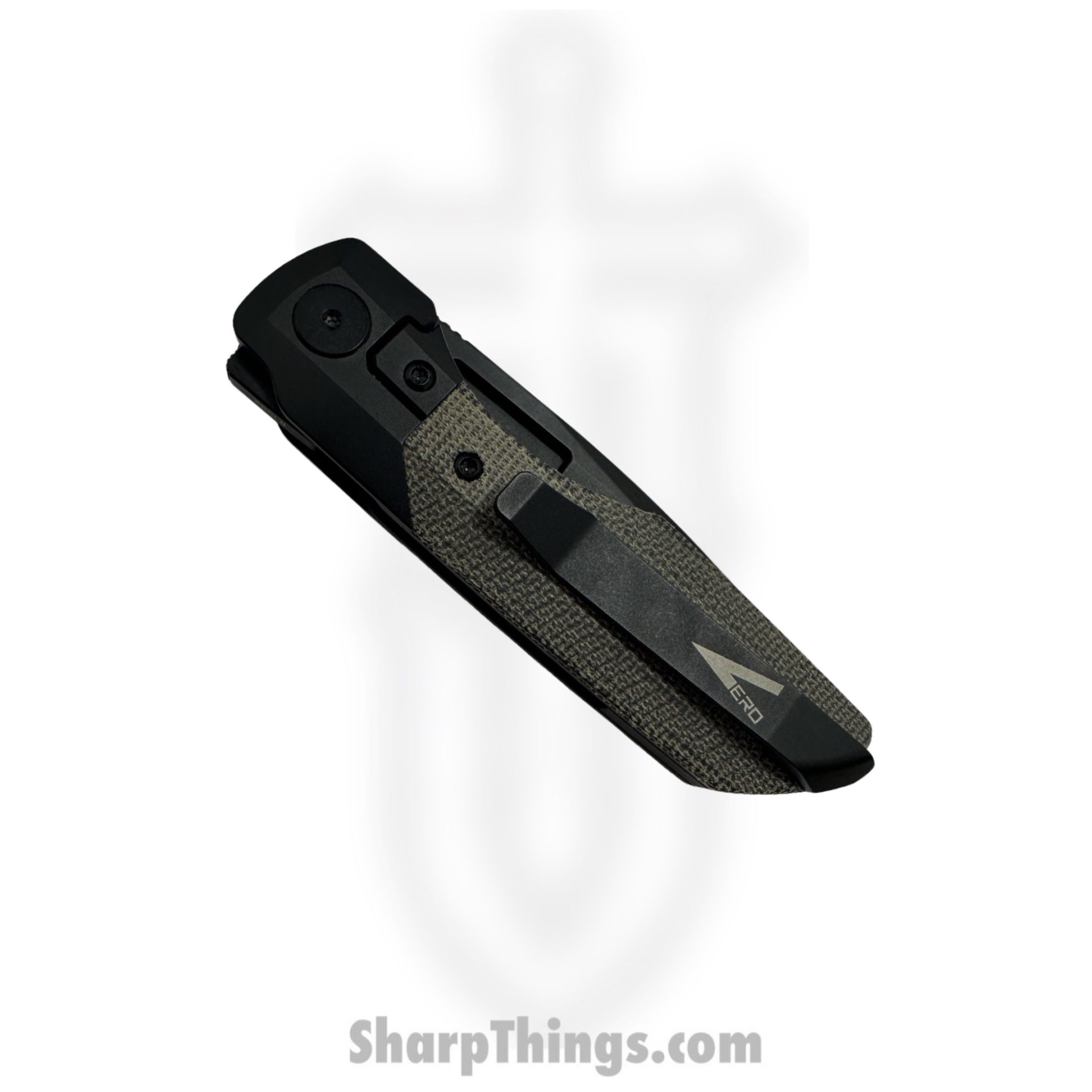 Vero Engineering - V-VS-DLC-BLK-MIC - Synapse - Folding Knife - DLC M390 Drop Point - Micarta - Black - Image 2