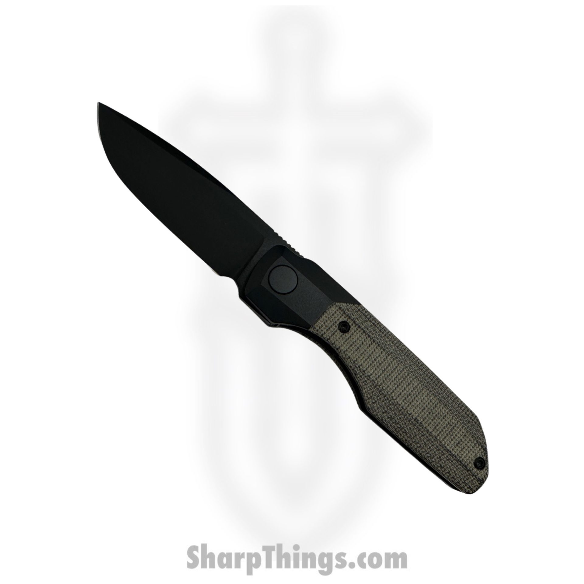 Vero Engineering - V-VS-DLC-BLK-MIC - Synapse - Folding Knife - DLC M390 Drop Point - Micarta - Black