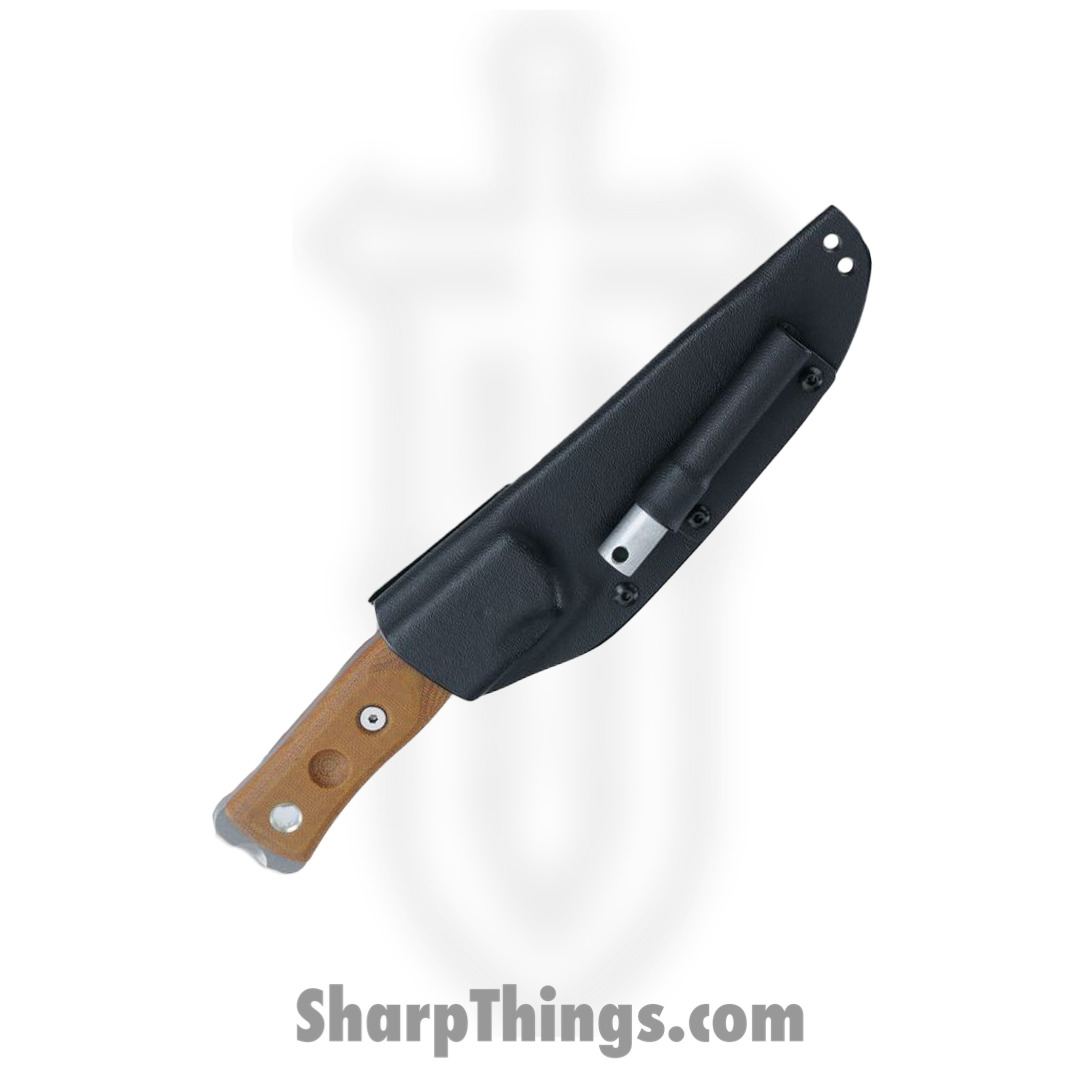 Tops - TPBROSTBF - BOB Hunter - Fixed Blade Knife - 1095 HC Tumbled Drop Point - Micarta - Tan - Image 3