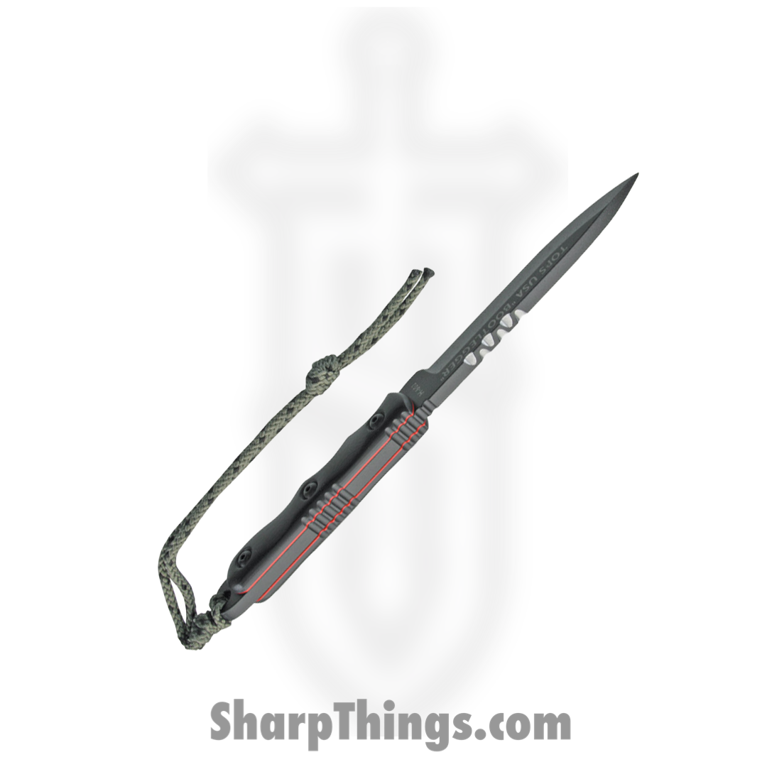 Tops - TPRBL01 - Ranger Bootlegger - Fixed Blade Knife - 1095 HC Coated Drop Point - G10 - Black - Image 2