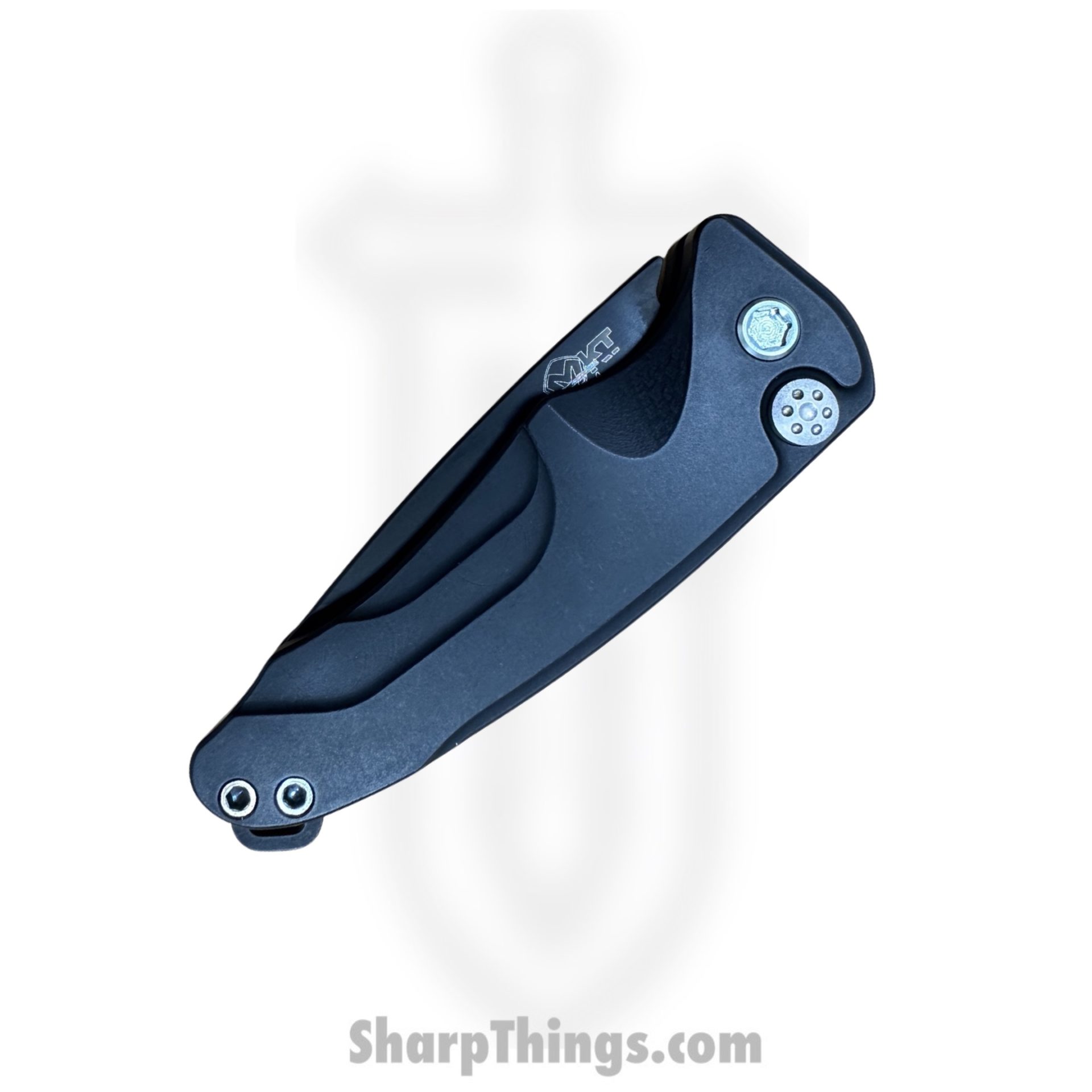 Medford Knife - MKA394PQ-42AB-T2C2-Q4 - Smooth Criminal Auto Folder - PVD S45VN – Black - Teal - Image 3