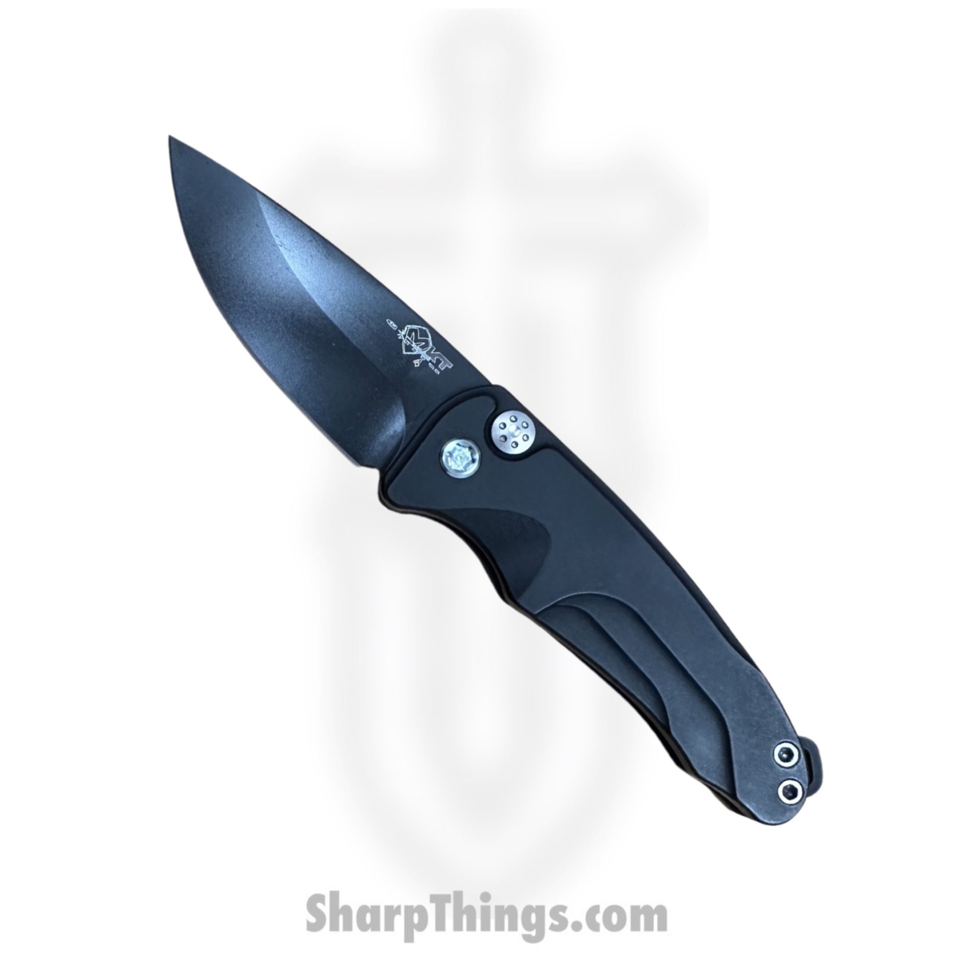 Medford Knife - MKA394PQ-42AB-T2C2-Q4 - Smooth Criminal Auto Folder - PVD S45VN – Black - Teal