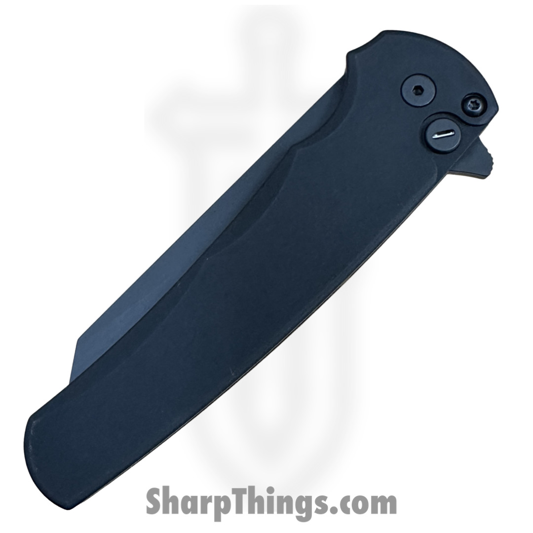 ProTech - 5203-OPERATOR - Malibu Operator - Folding Knife - CPM-20CV Coated Reverse Tanto - Aluminum - Black - Image 2
