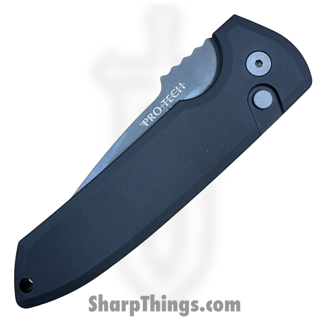 ProTech - LG321-D2 - Les George Rockeye - Automatic Knife - D2 Coated Drop Point - 6061-T6 Aluminum - Black - Image 7