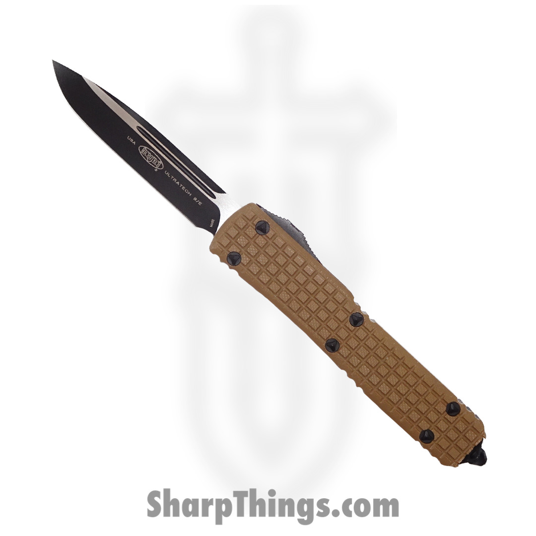 Microtech - 121-1FRGTTAS - Ultratech Tactical Signature Series - OTF Auto - 121-1FRGTTAS Ultratech Tactical Signature Series OTF Auto - G10/Aluminum - Tan/Black