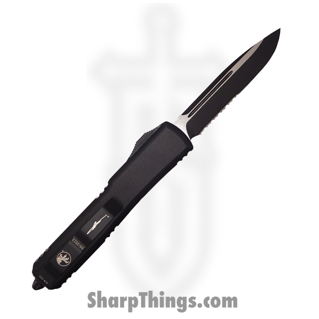 Microtech - 121-2FRGTTAS - Ultratech Signature Series Tactical Frag - OTF Auto - 121-2FRGTTAS Ultratech Signature Series Tactical Frag OTF Auto - G10/Aluminum - Tan/Black - Image 2