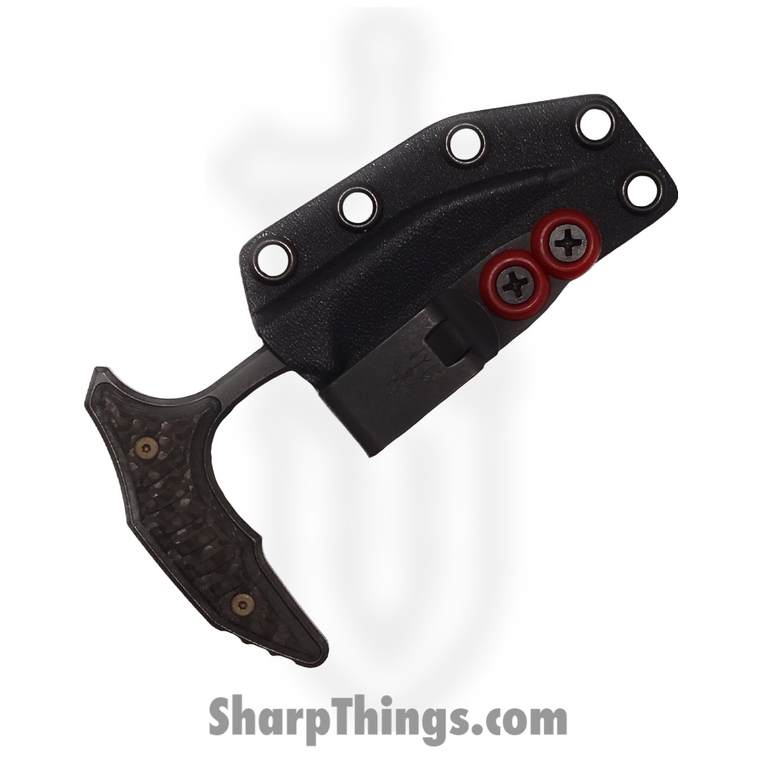 Microtech - 218-1DLCCFS - Bee - Fixed Blade Knife - 218-1DLCCFS Bee Fixed Blade Knife - Carbon Fiber - Black - Image 4