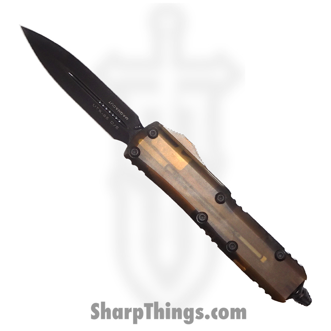 Microtech - 232-1DLCTULS - UTX-85 Signature Series - OTF Auto - 232-1DLCTULS UTX-85 Signature Series OTF Auto - 6061-T6 Aluminum - Black