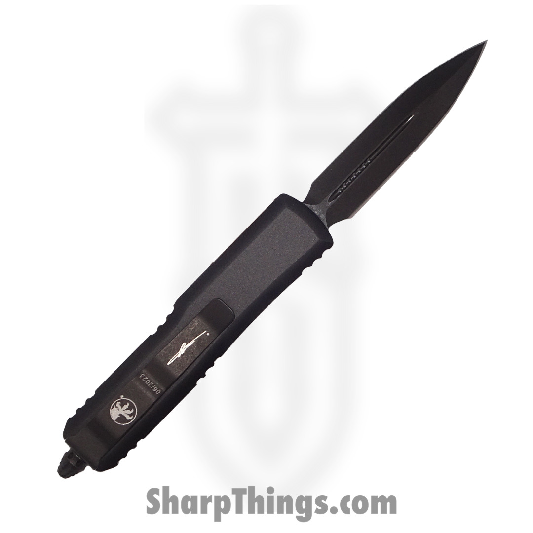 Microtech - 232-1DLCTULS - UTX-85 Signature Series - OTF Auto - 232-1DLCTULS UTX-85 Signature Series OTF Auto - 6061-T6 Aluminum - Black - Image 2