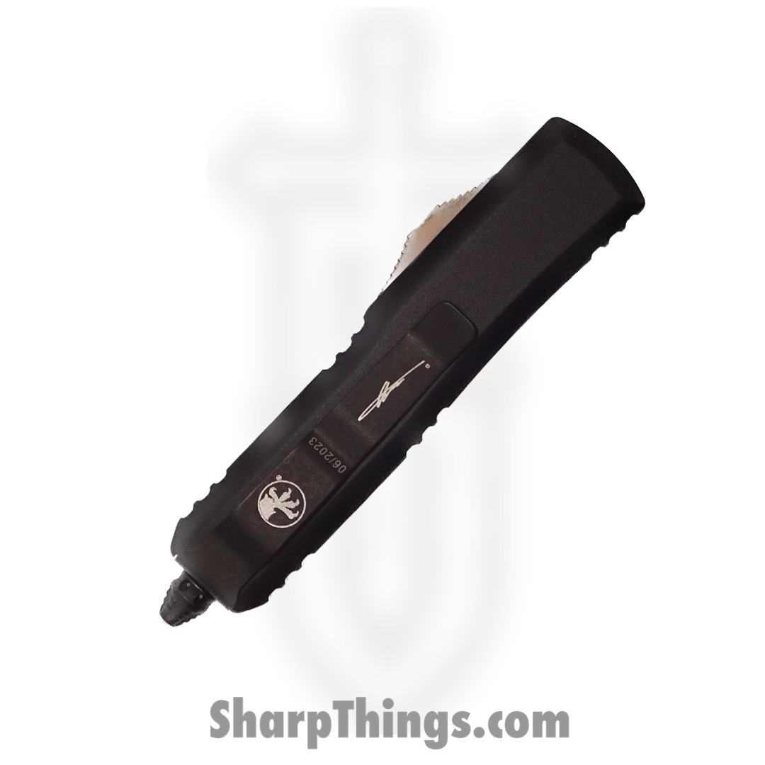 Microtech - 232-1DLCTULS - UTX-85 Signature Series - OTF Auto - 232-1DLCTULS UTX-85 Signature Series OTF Auto - 6061-T6 Aluminum - Black - Image 4
