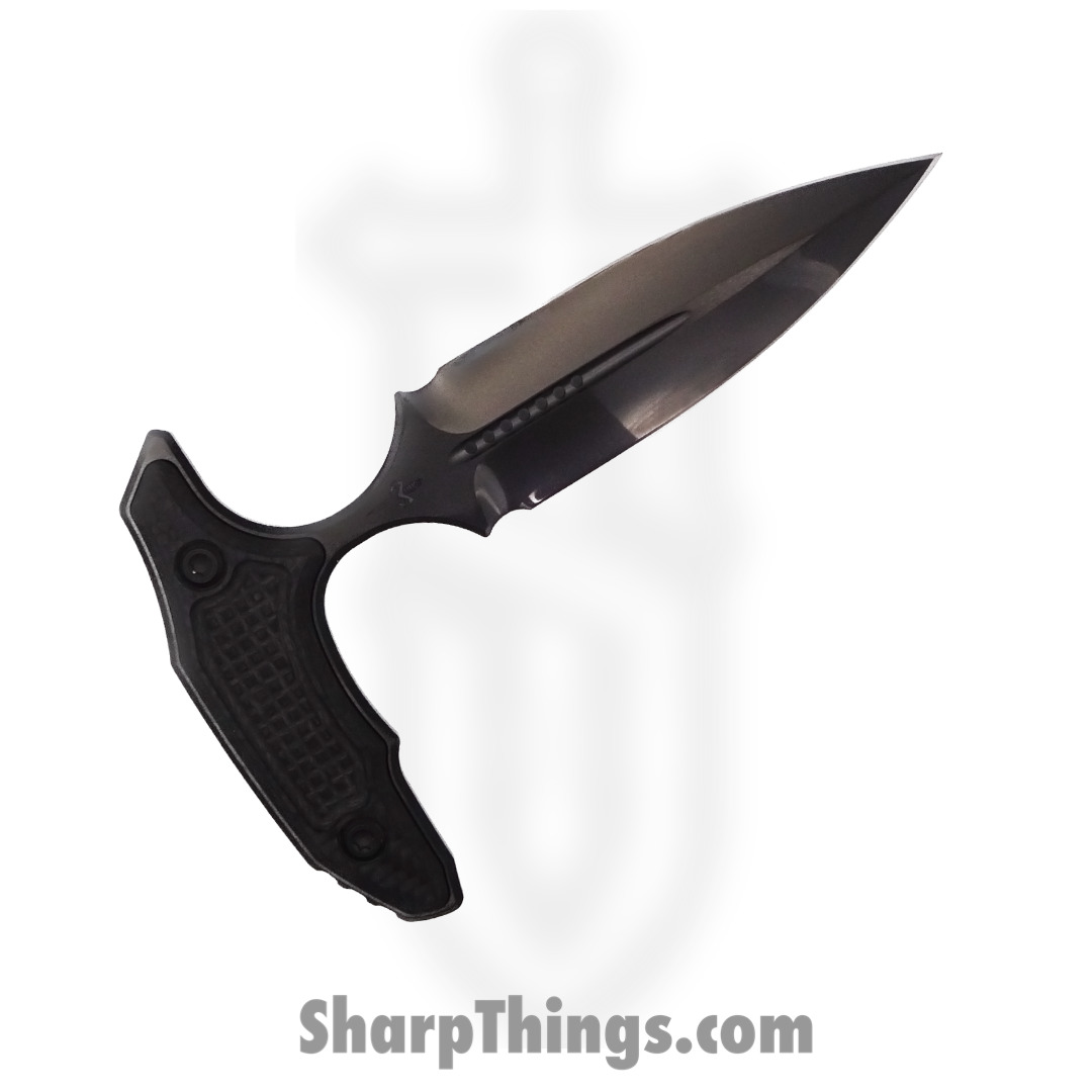 Microtech - 391-MCK-BC24 - Hypnotic Fixed Blade - M390 Stonewashed DLC Double Edge - Carbon Fiber - Black - Image 4