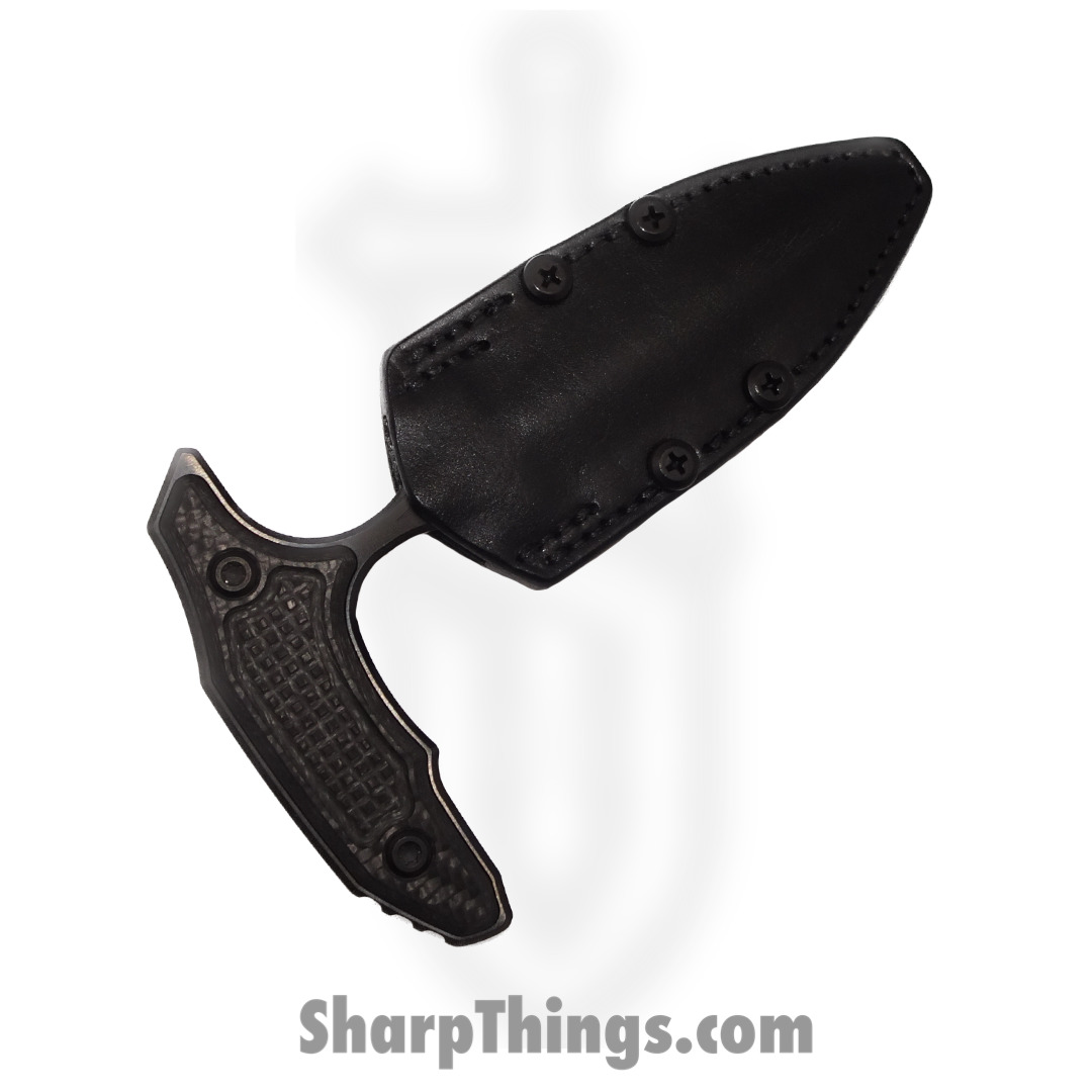 Microtech - 391-MCK-BC24 - Hypnotic Fixed Blade - M390 Stonewashed DLC Double Edge - Carbon Fiber - Black - Image 2