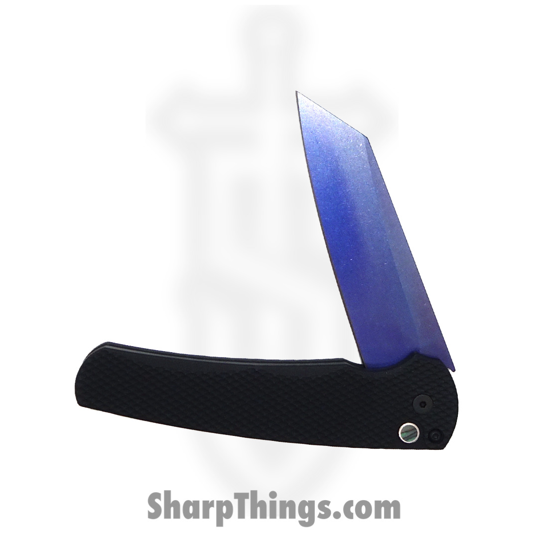 ProTech - 5206-SWB - Malibu - Folding Knife - CPM-20CV Sapphire Blue Reverse Tanto - Aluminum - Black - Image 3